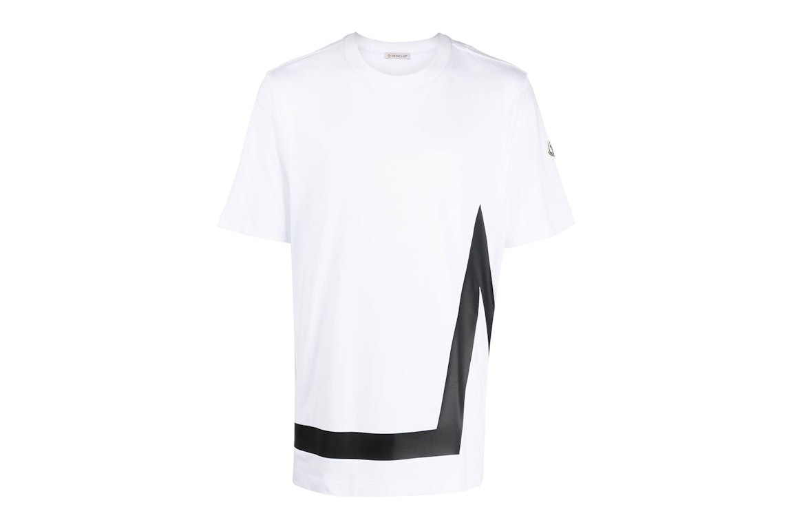 Pre-owned Moncler M' Motif T-shirt Optical White