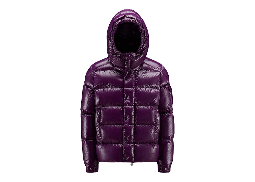 Pre-owned Moncler Maya 70th Anniversary Special Edition Short Down Jacket Grape Violet