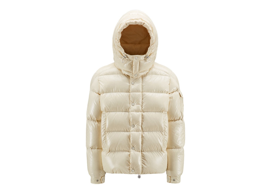 Pre-owned Moncler Maya 70th Anniversary Special Edition Short Down Jacket Snowflake White