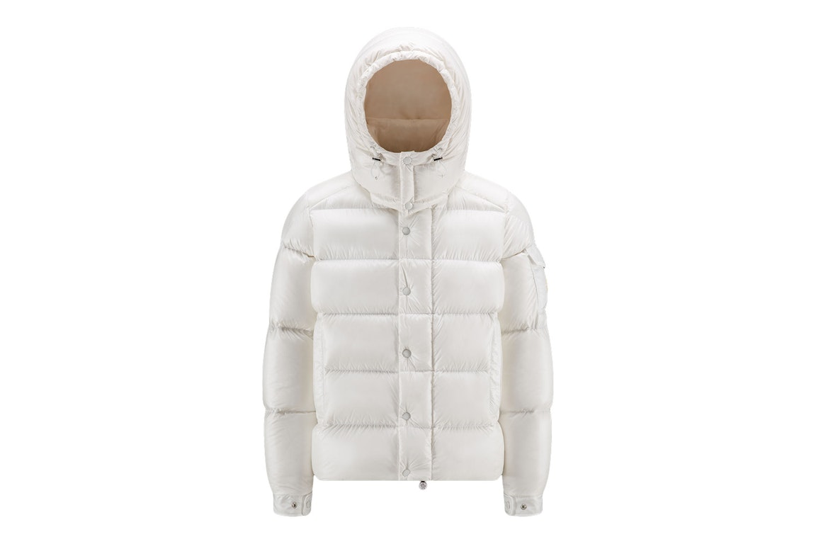 Pre-owned Moncler Maya 70th Anniversary Special Edition Short Down Jacket White