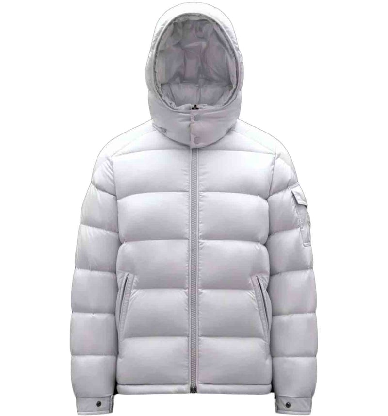 Moncler Maya Piumino Corto Bianco Ottico Uomo IT