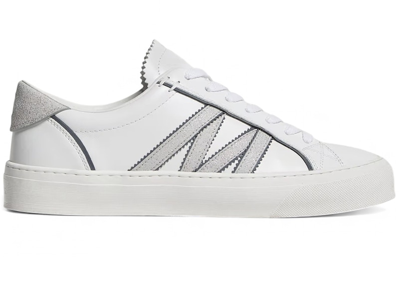 追跡送料込 MONCLER MONACO2 レザー＆グリッター スニーカー w24-moncler-monaco24m00060-