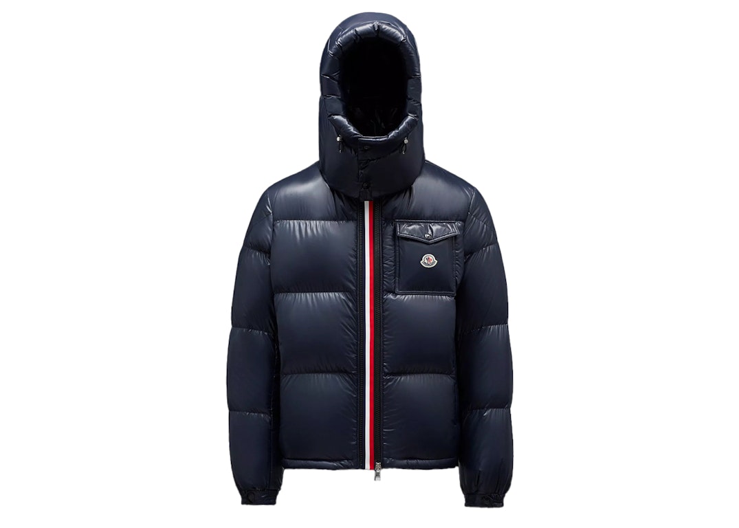 Pre-owned Moncler Montbeliard Short Down Jacket Navy Blue