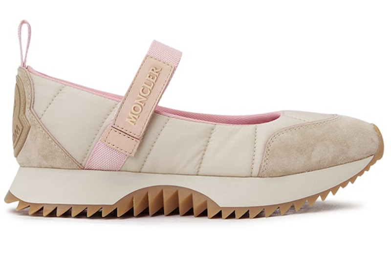 Pre-owned Moncler Pacey Ballet Sneaker Gum (women's) Sneakers In Beige/pink In Multi