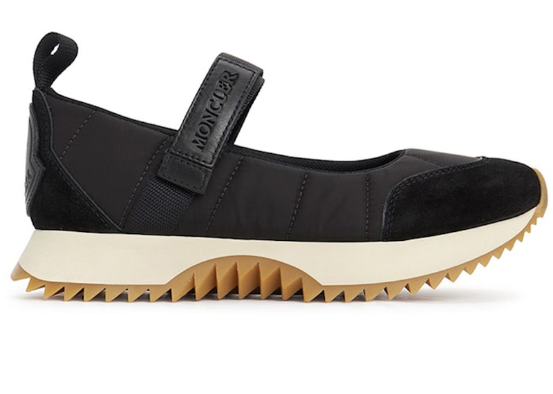 Pre-owned Moncler Pacey Ballet Sneaker Gum (women's) Sneakers In Black