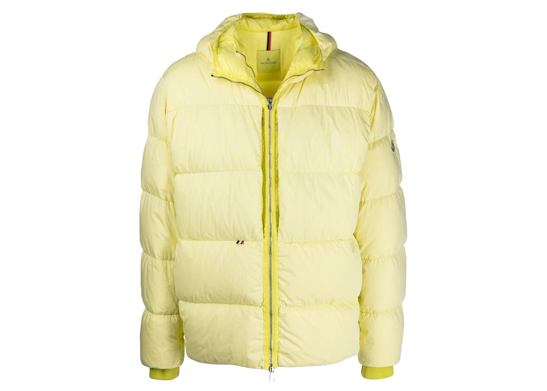 Pre-owned Moncler Paviot Padded Jacket Yellow