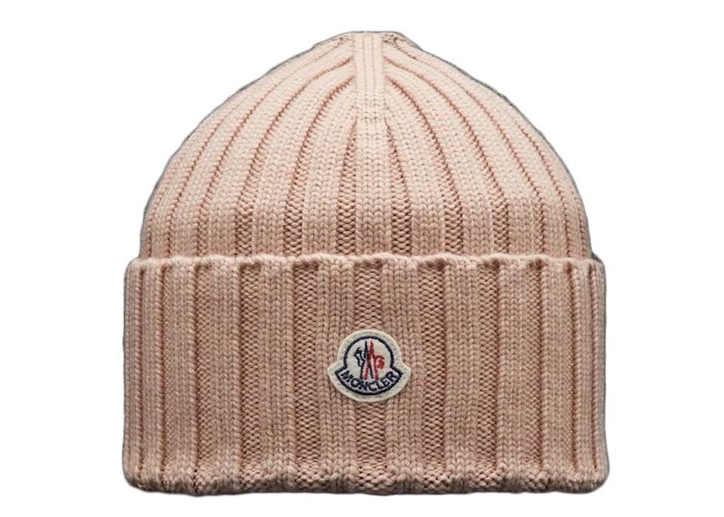 Moncler ribbed best sale beanie hat