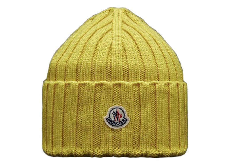 Moncler ribbed store knit beanie