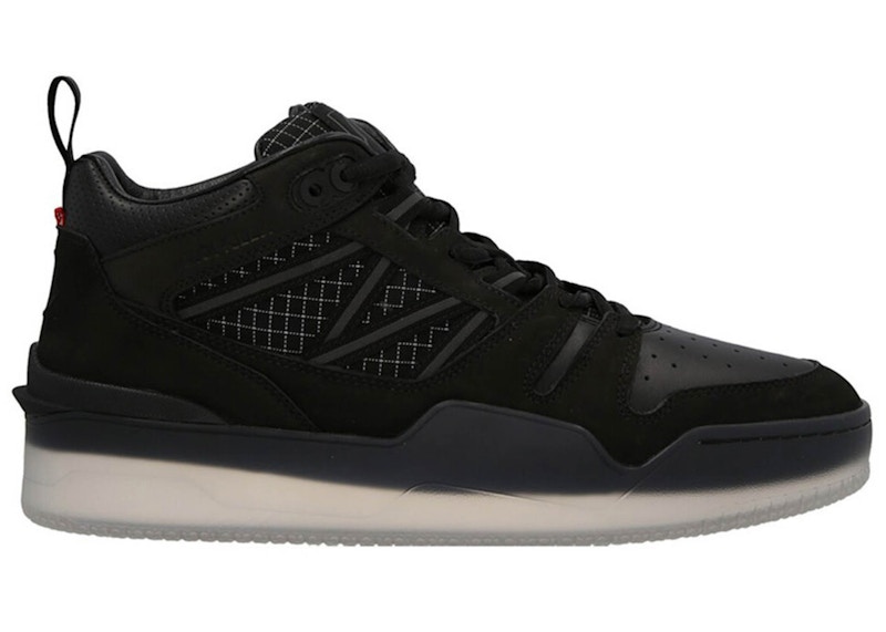 Pre-owned Moncler Men's Rivot Mid Sneaker Sneakers In Black