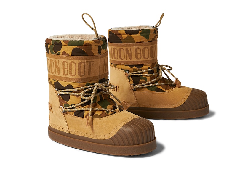 Moncler Shedir Snow Boots Palm Angels Camo Men's