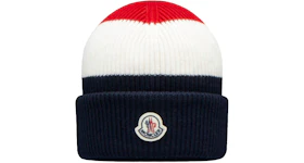 Moncler Stipred Tricolor Beanie Blue White Red