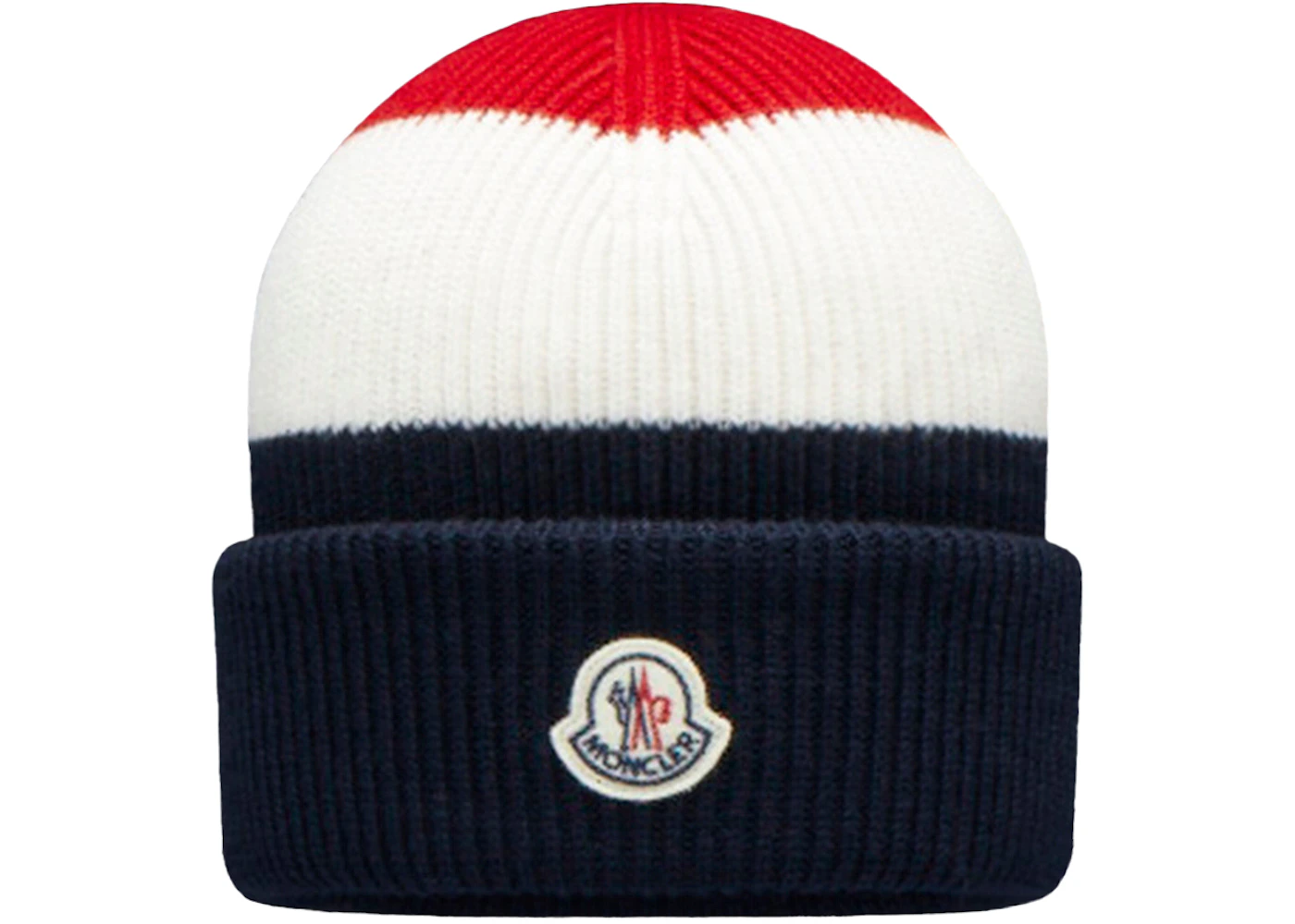 Moncler Stipred Tricolor Beanie Blue White Red Men's - FW21 - US