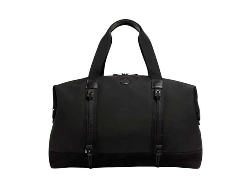 Moncler Tech Water-Repellent Leather-Trimmed Duffle Bag