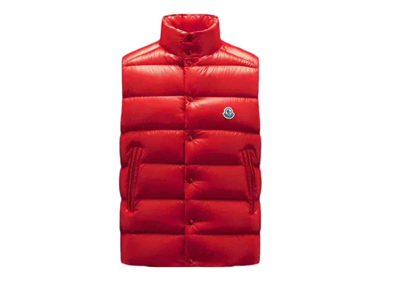 Moncler store gilet red