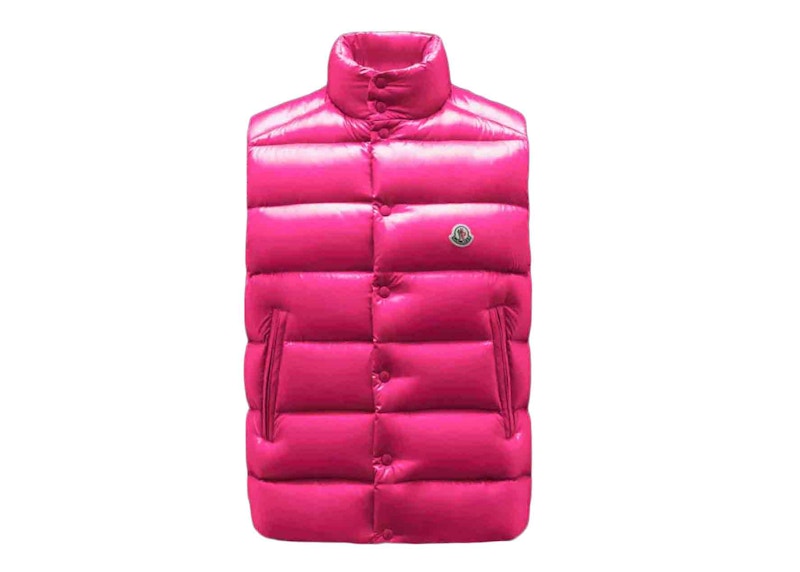 pink moncler vest