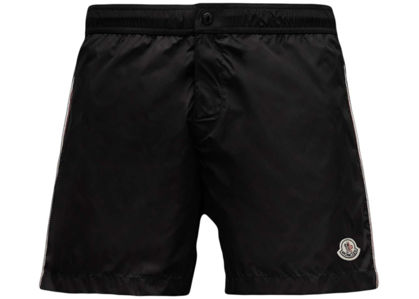 Moncler Tricolor Side Bands Nylon Swim Shorts Black Men's - SS22 - GB