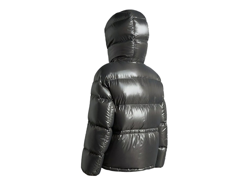 Moncler Women's Abbaye Short Down Jacket Dark Grey - US