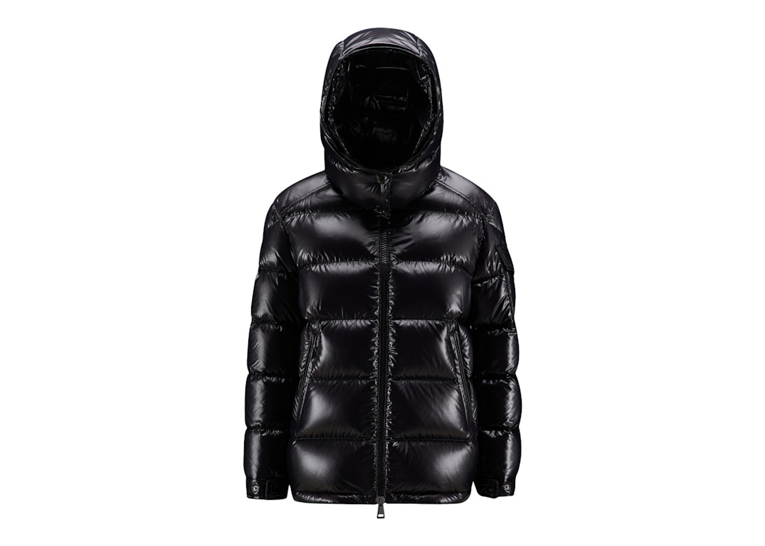 Pre-owned Moncler Women's Maire Short Down Jacket Glossy Black