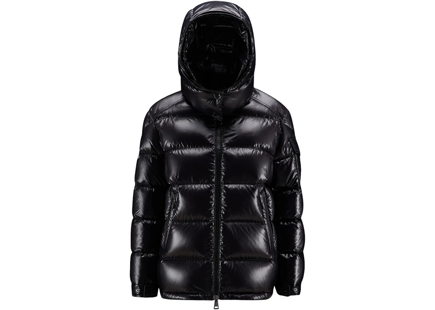 Moncler Women's Maire Short Down Jacket Glossy Black FW22 US