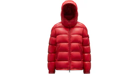 Moncler Women's Maire Short Down Jacket Glossy Ruby Red