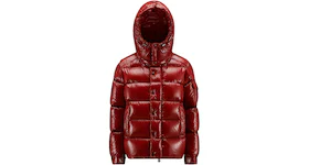 Moncler Women's Maya 70th Anniversary Special Edition Short Down Jacket Berry Red