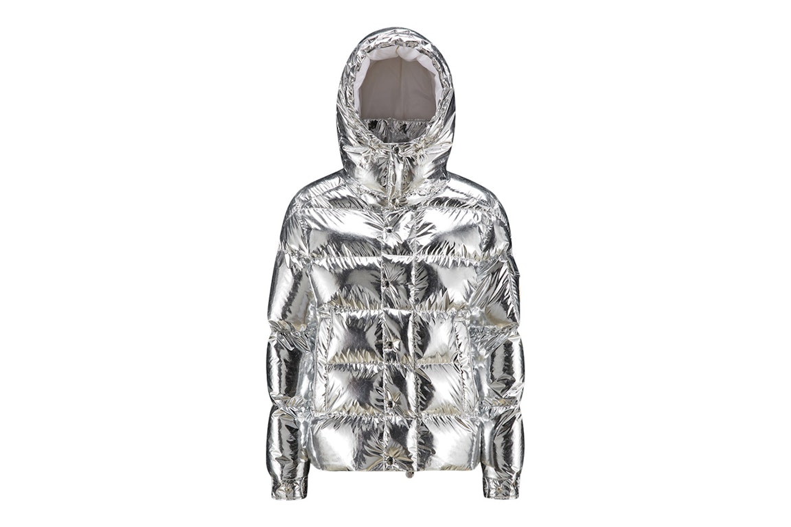 Pre-owned Moncler Women's Maya 70th Anniversary Special Edition Short Down Jacket Platinum