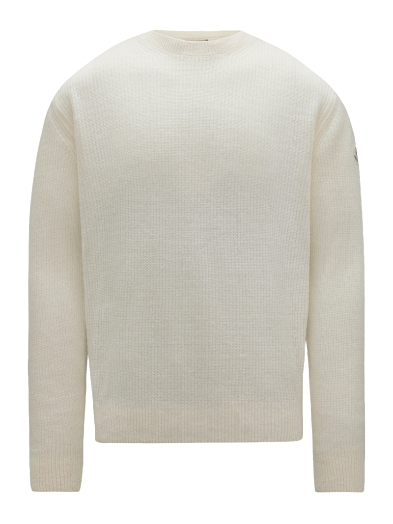 Moncler Wool and Cashmere Knit Sweater Off White - SS22 - US