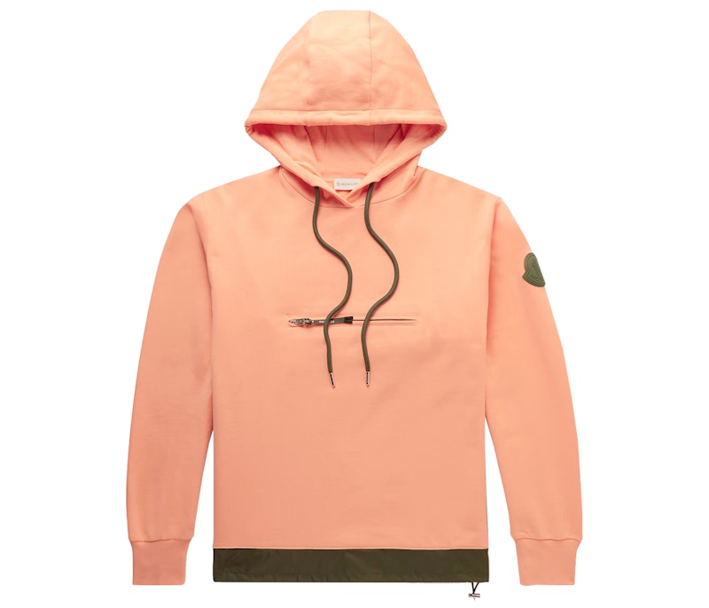 Moncler Zip Pocket Hoodie Orange