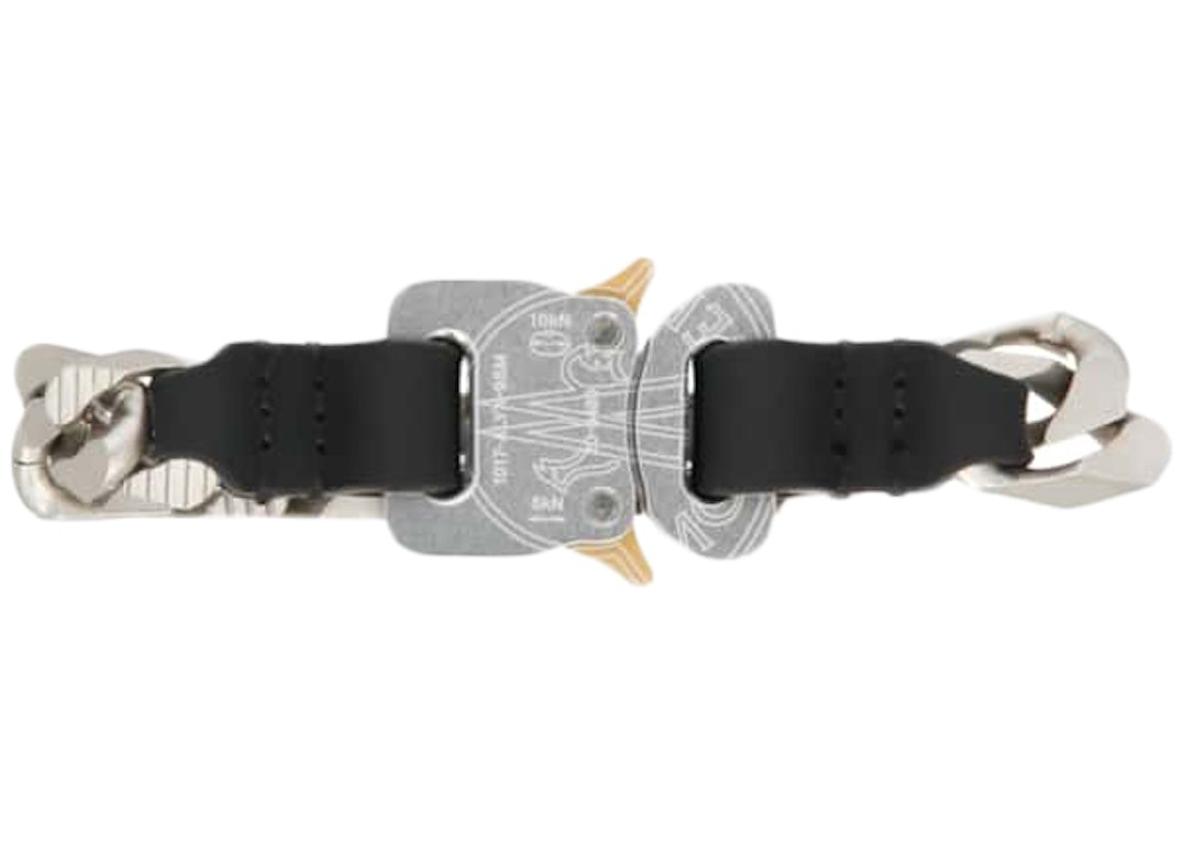 Pre-owned Moncler X 1017 Alyx 9sm Bracelet Silver/black