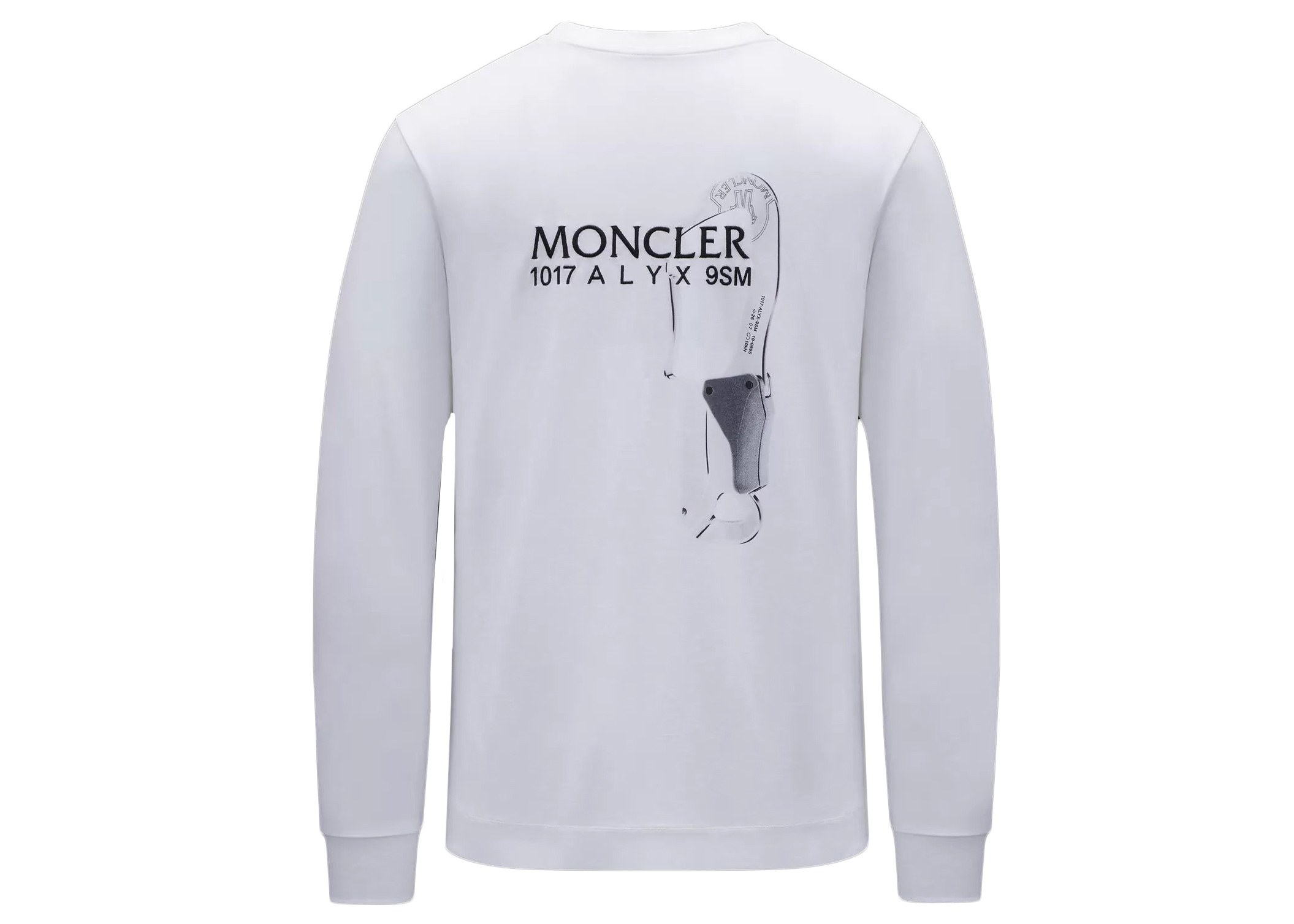 Moncler x 1017 ALYX 9SM L/S T-shirt White Men's - FW21 - US