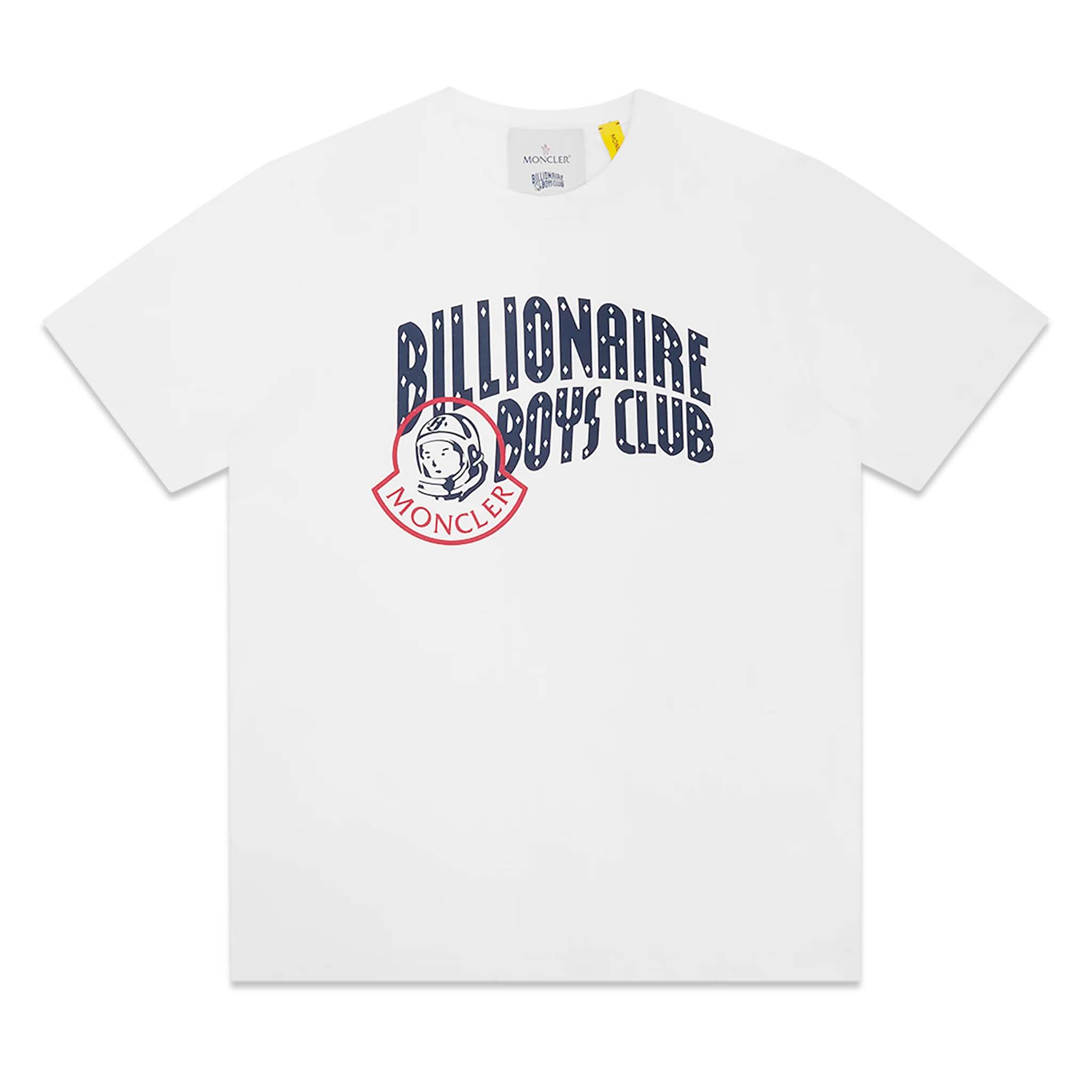 Moncler x Billionaire Boys Club Logo T-shirt Silk White