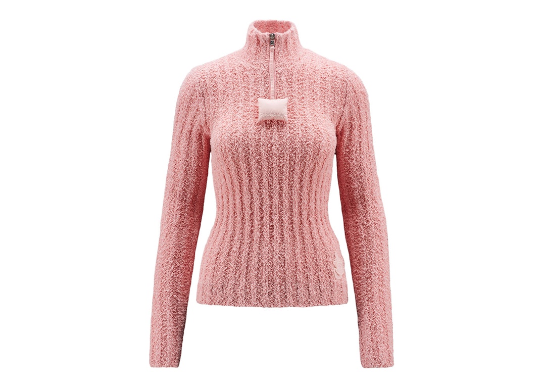 Pre-owned Moncler X Jw Anderson Cotton Boucle Jumper Baby Pink