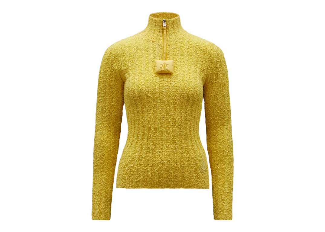 Pre-owned Moncler X Jw Anderson Cotton Boucle Jumper Yellow
