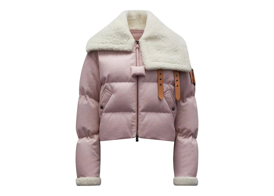 Pre-owned Moncler X Jw Anderson Penygarder Oversized Denim Down Jacket Antique Pink