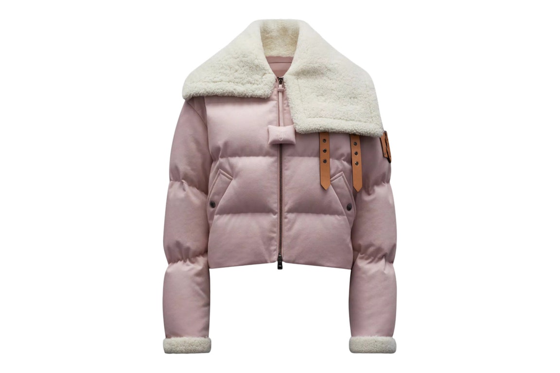 Pre-owned Moncler X Jw Anderson Penygarder Oversized Denim Down Jacket Antique Pink