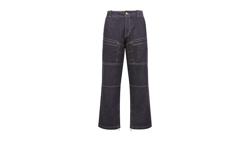 【送料&関税込】Moncler Genius Ripped Blue Jeans Moncler Genius Moncler x Palm Angels Blue Jeans Moncler Genius