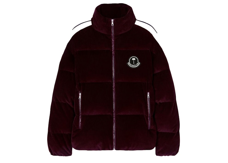 Moncler x Palm Angels Abrolhos Down Jacket Burgundy/White Moncler x Palm Angels Abrolhos Down Jacket Burgundy/White