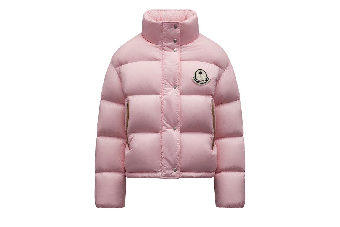 Pre-owned Moncler X Palm Angels Antora Short Down Jacket Light Pink