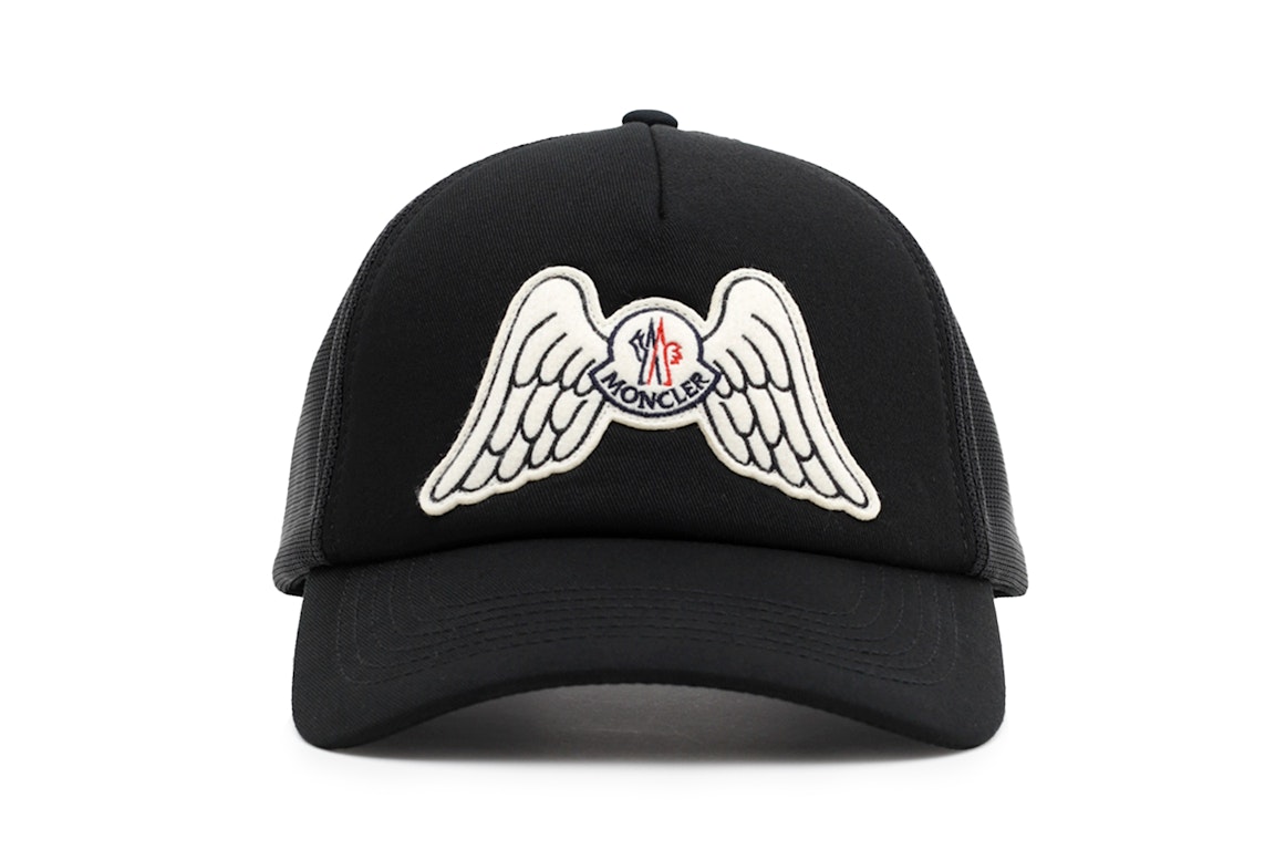 Pre-owned Moncler X Palm Angels Baseball Cap Black