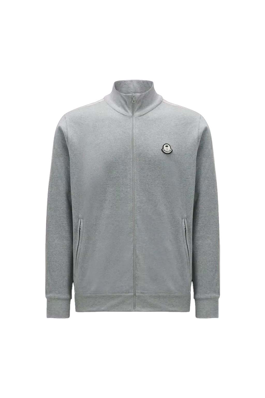 Moncler x Palm Angels Chenille Zip-Up Sweatshirt Grey