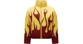 Moncler x Palm Angels Clancy Short Down Jacket Burgundy/Yellow
