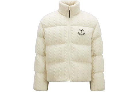 Moncler x Palm Angels Dendrite Wool Down Jacket Off-White Men's