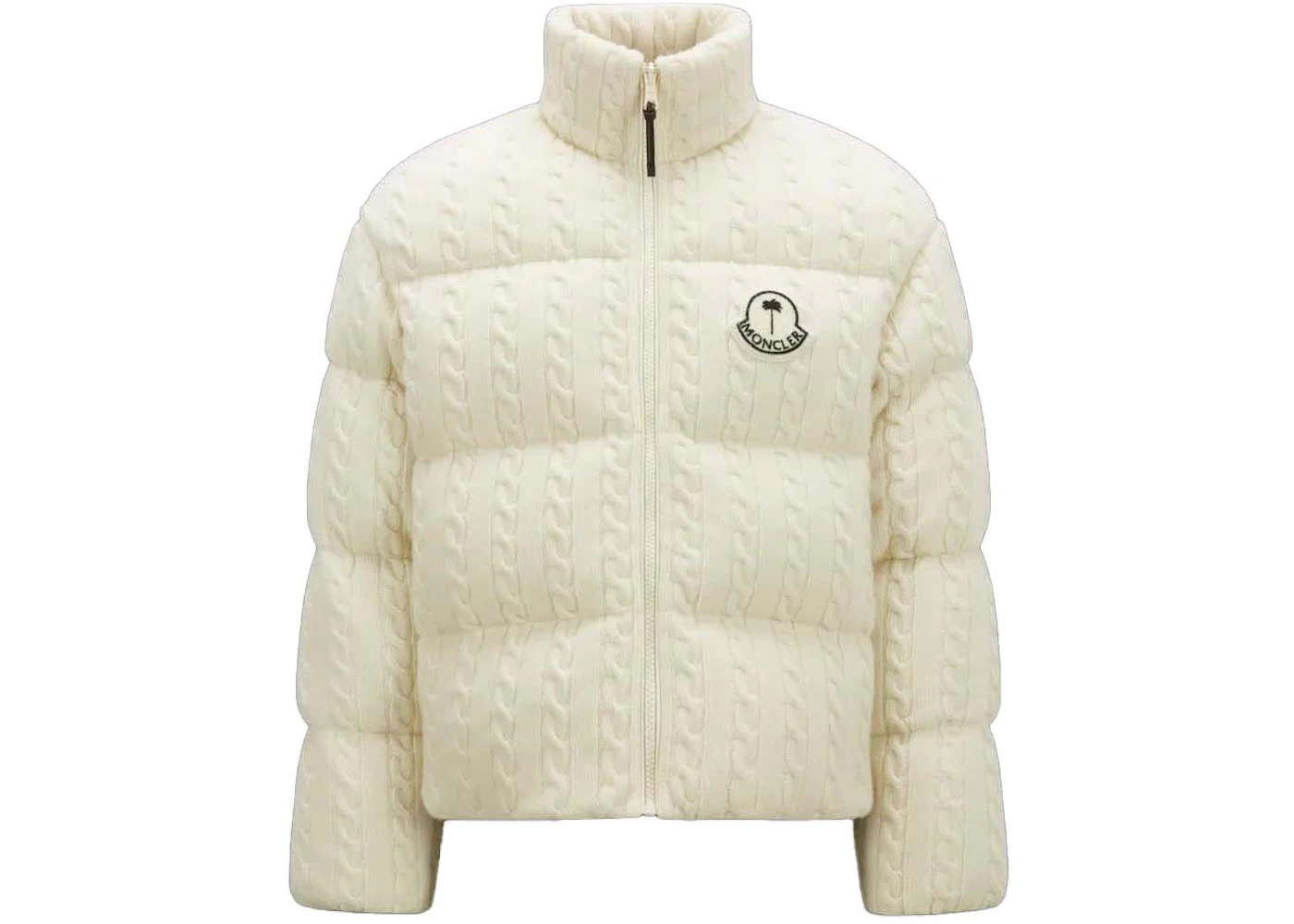 Moncler x Palm Angels Dendrite Wool Down Jacket Off-White Men's