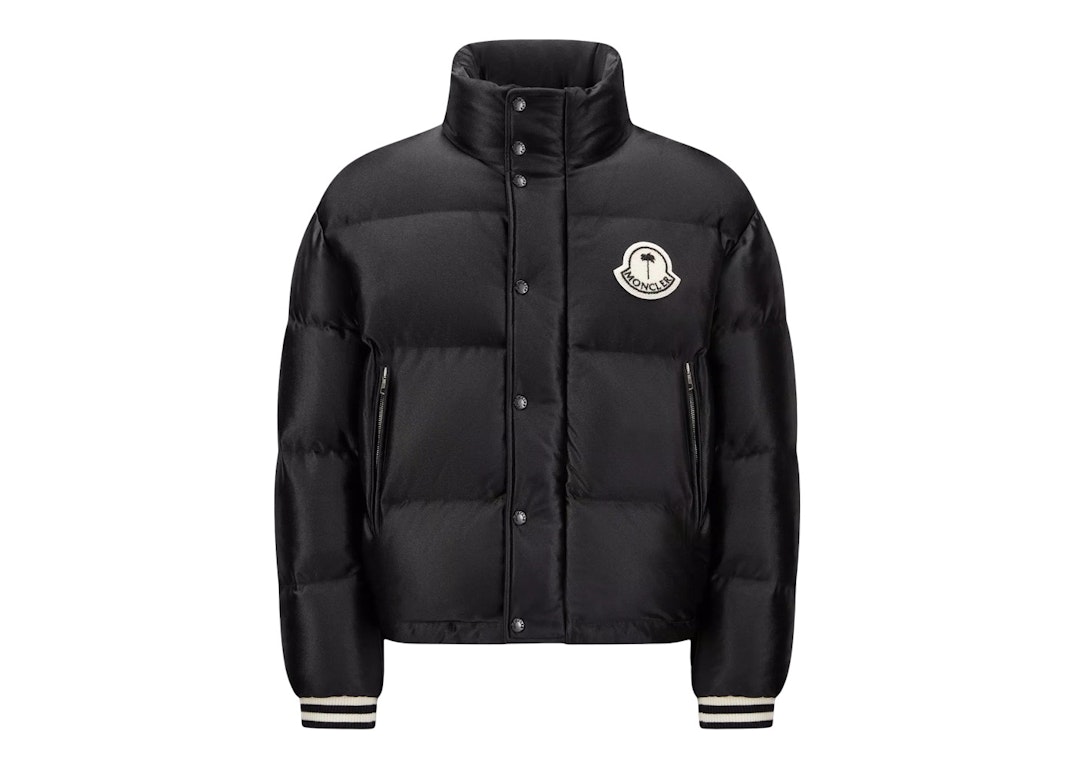 Pre-owned Moncler X Palm Angels Keon Short Down Jacket Black