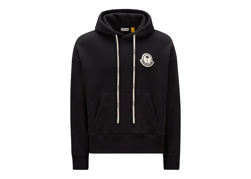 Moncler x Palm Angels Logo Hoodie Black