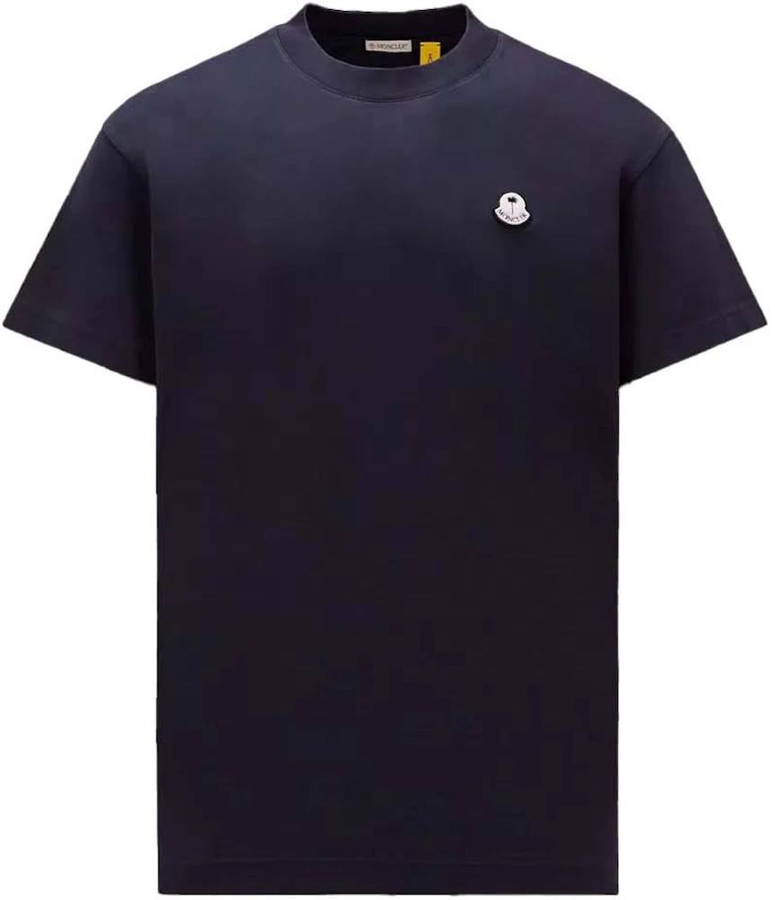 Moncler x Palm Angels Logo Patch T-Shirt Navy Blue Men's - FW23 - US
