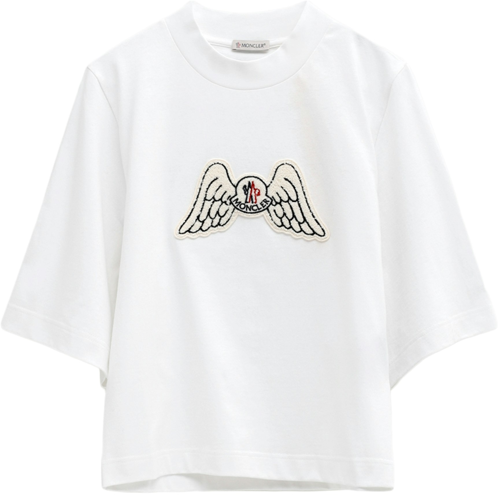 Inspektion Duplikere Forkorte Moncler x Palm Angels Mock Neck Wings T-Shirt White - FW21 Men's - US