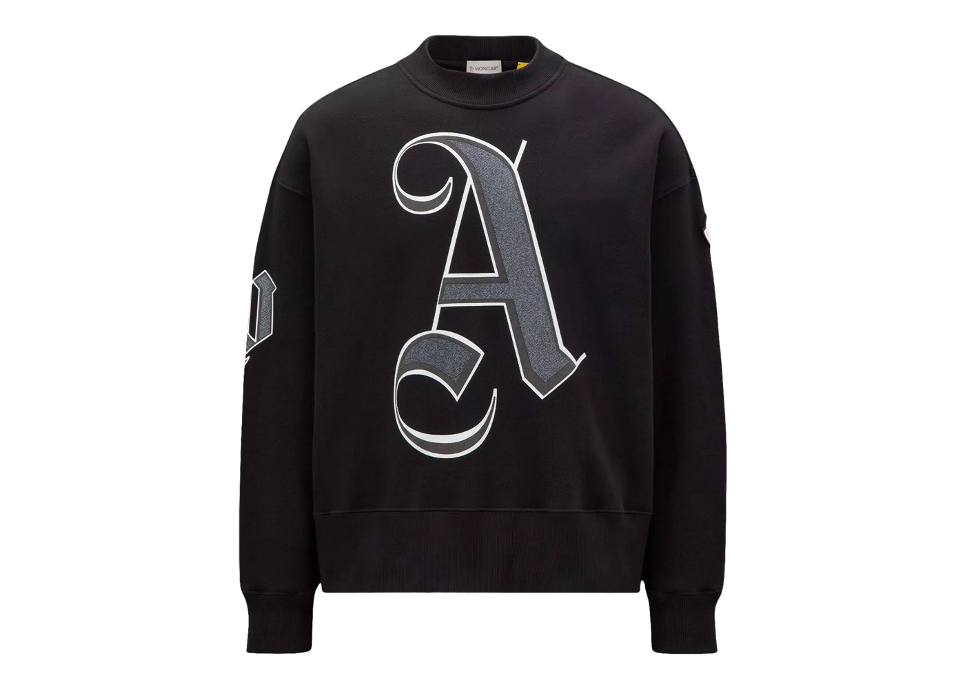 Moncler x Palm Angels Monogram Sweatshirt Black - FW22 - JP