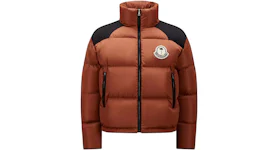 Moncler x Palm Angels Nevin Short Down Jacket Brown