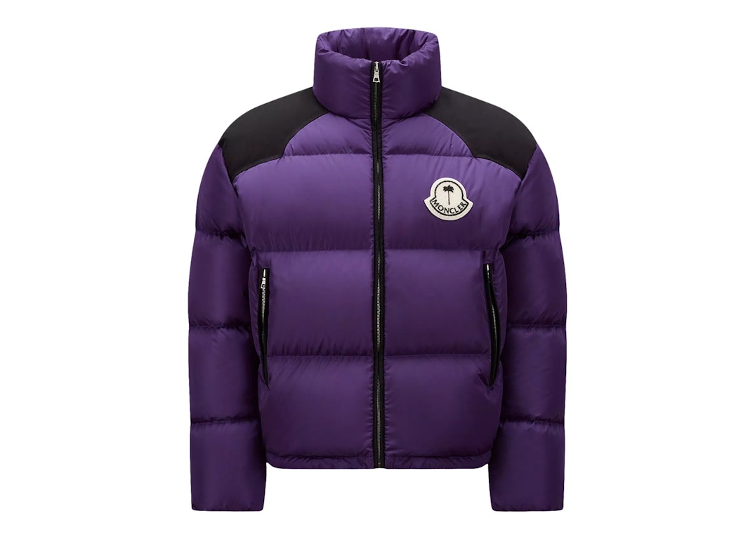 Pre-owned Moncler X Palm Angels Nevin Short Down Jacket Purple
